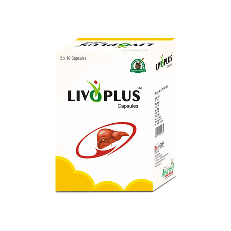 Herbal Livoplus Capsules Ayurvedic Liver Cleansing Formula Pills