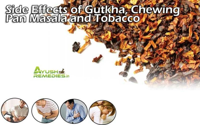 Side Effects of Gutka, Chewing Pan Masala and Tobacco