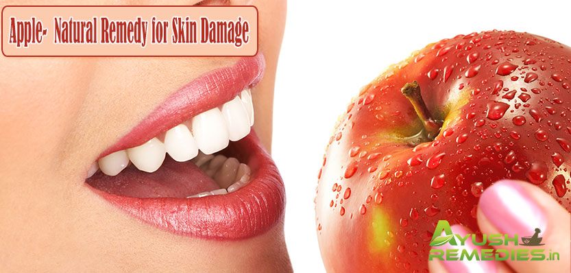 Apple Remedy for Skin Damage