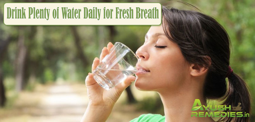 Drink Plenty of Water Daily for Fresh Breath