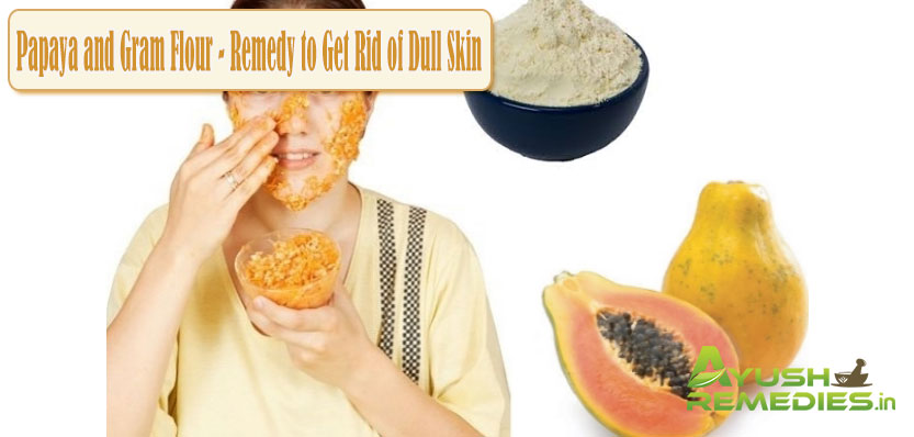 Papaya and Gram Flour Remedy to Get Rid of Dull Skin