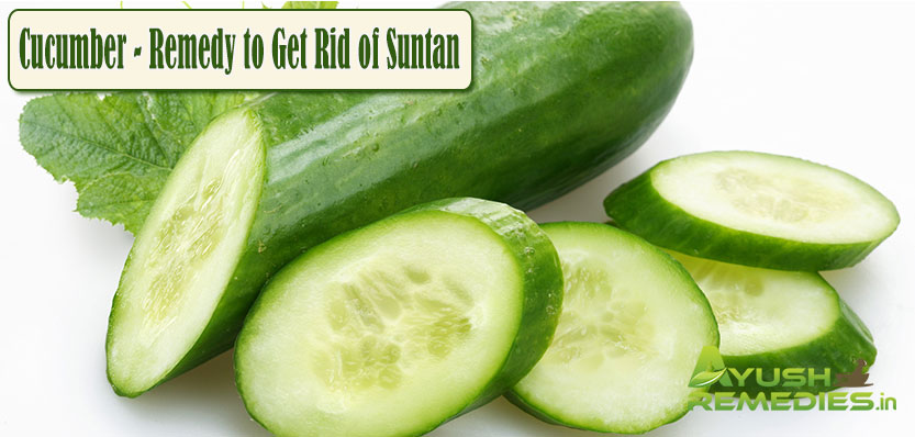 Cucumber Remedy to Get Rid of Suntan