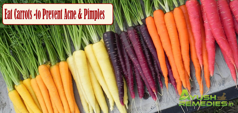 Eat Carrots to Prevent Acne and Pimples