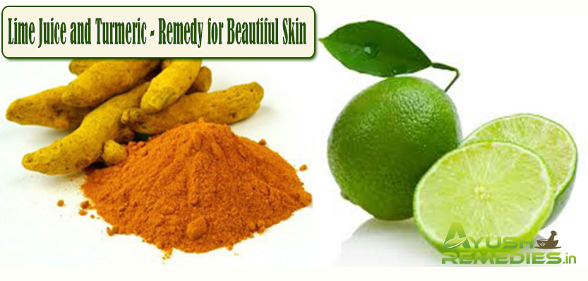 Lime Juice and Turmeric Remedy for Beautiful Skin