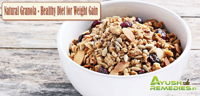 Natural Granola Healthy Diet for Weight Gain