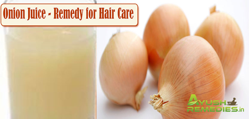 Onion Juice Remedy for Hair Care