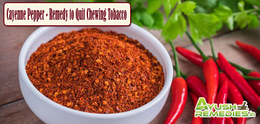 Cayenne Pepper Remedy to Quit Chewing Tobacco