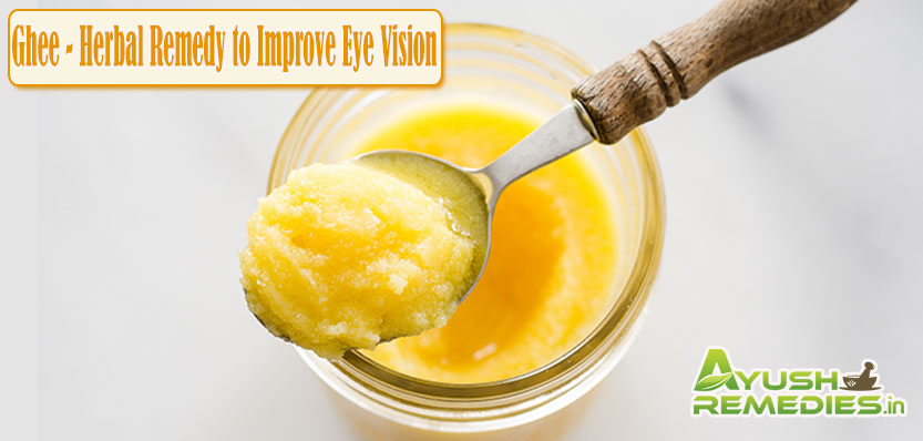 Ghee Remedy to Improve Eye Vision