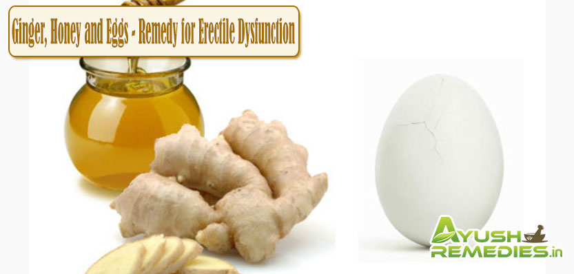 Ginger Honey and Eggs Remedy for Erectile Dysfunction