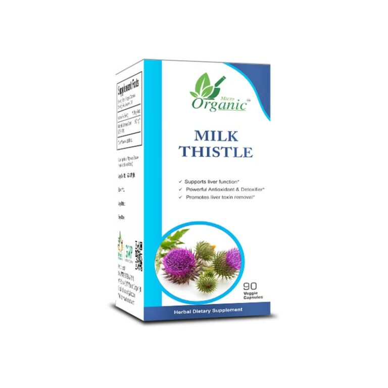 Milk Thistle Capsules for Liver Cleanse, Weight Loss Detox Supplements