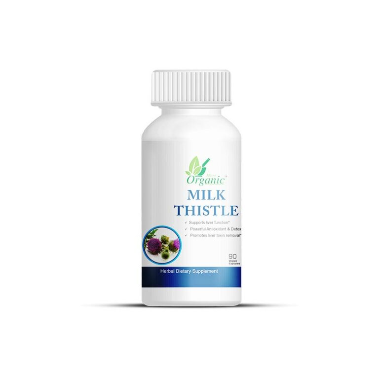 Milk Thistle Capsules for Liver Cleanse, Weight Loss Detox Supplements